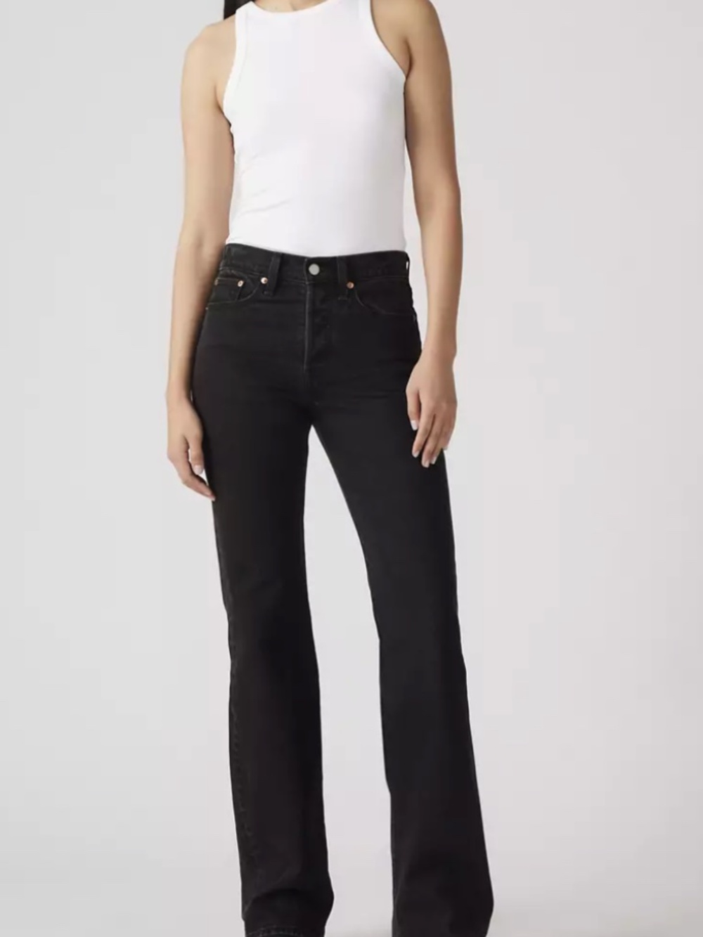 Levi's Wedgie Bootcut Jeans - Black - 27 T